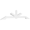 Ekena Millwork Vanguard Architectural Grade PVC Gable Bracket, 96"W x 20"H x 2"D x 4"F, 5/12 Pitch GBP096X20X0204VAN00 - alternate 1